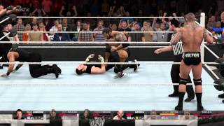 PS4 WWE 2K15  Tag Match  The Shield vs Evolution 1080p60fps [upl. by Hsirahc]