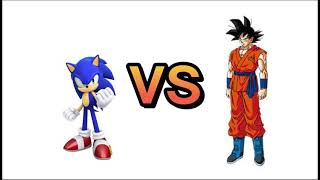 Sonic vs Goku all forms [upl. by Milman392]