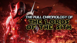 The FULL amp ORDERED Lineage of the Sith Lords Up Until Darth Plagueis 6863 Years of Chaos [upl. by Thor]