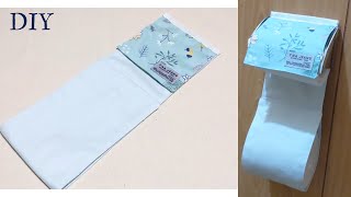 DIY☆蓋と本体で布を切り替えるトイレットペーパーホルダーの作り方 [upl. by Roer]