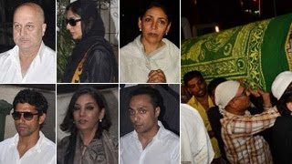 Farooq Sheikhs FUNERAL Deepti Naval Farhan Tabu ATTEND [upl. by Stryker]