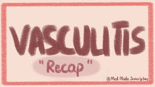 VASCULITIS  VASCULAR PATHOLOGY  Recap [upl. by Ashly]