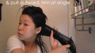 How to Trim Layered Hair [upl. by Ahilam]