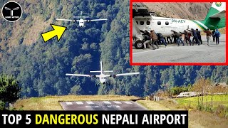 Top 5 Dangerous Airport in Nepal  ५ खतर्नाक एरपोर्ट [upl. by Kreager]