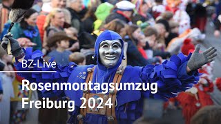 Rosenmontagsumzug in Freiburg 2024 [upl. by Gordie]