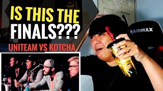 REACTION  UNITEAM vs KOTCHA  Grand Beatbox Battle 2019  Tag Team Semi Final [upl. by Nodnil345]