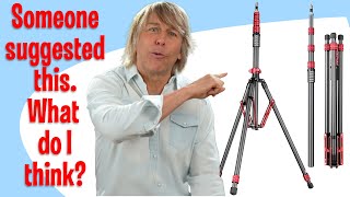 Viewer suggested 8 tall Lightweight Travel Carbon Fiber Light Stand for photography light review [upl. by Eizzik]