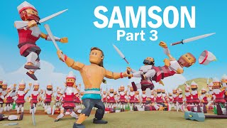 SAMSON Part 3 👊 Samson vs 1000 soldiers  Animated Bible Stories  Bibtoons GO [upl. by Jump]