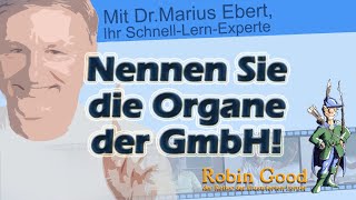 Nennen Sie die Organe der GmbH [upl. by Gnart]