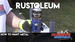 How to paint metal  Rustoleum [upl. by Bicknell620]