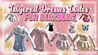 Layered Dresses Codes for Bloxburg3D Clothing ROBLOX Hxilxy [upl. by Theda951]