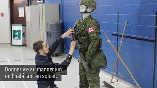 Un soldat en aluminium pour le Régiment du Saguenay [upl. by Theobald]