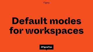 Default modes for workspaces [upl. by Damara]
