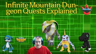 Infinite Mountain Dungeon Quests Explained Digimon Masters Online [upl. by Lael]