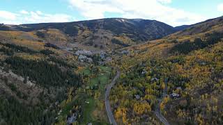 Beaver Creek CO Fall Foliage  Aerial Flyover Relaxation [upl. by Nic]