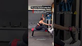 Fix your form Seated Cable row ✅ cablerow  backworkouttips [upl. by Valerye]