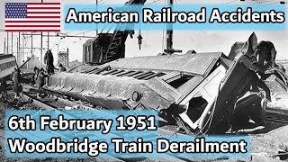 American Railroad Accidents  Train Derailment on 6th February 1951 [upl. by Sneve]