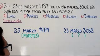 CALENDARIOS  RAZONAMIENTO MATEMÁTICO [upl. by Magdalen370]