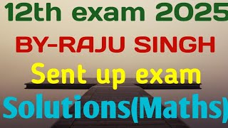 12th Sent up exam 2024maths Solutions [upl. by Haelahk921]