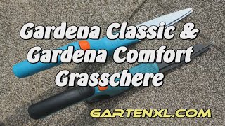 Gardena Comfort Grasschere amp Gardena Classic Grasschere im Gartenvergleich Rasenscheren [upl. by Analart]