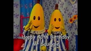 ABC Australia  Bananas in Pyjamas wish Mr Squiggle a happy 40th birthday 3061999 [upl. by Neroled]