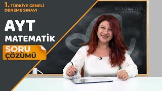 Endemik Yayınları 20232024 1 TG Deneme Sınavı AYT  Matematik Video Çözümlü Cevap Anahtarı [upl. by Namas]