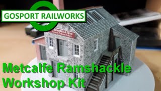 A Newbie Builds Metcalfe Ramshackle Workshop Set [upl. by Arammahs813]