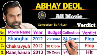 Abhay Deol All Movie Verdict 2023  Abhay Deol All Flop amp Hit Movie List [upl. by Hansel617]