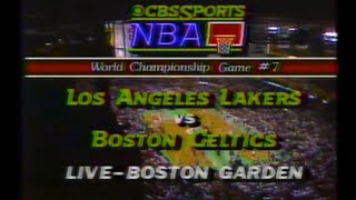 1984 NBA Finals on CBS intro  Lakers at Celtics GM7  June 12th 1984 [upl. by Georgianne584]