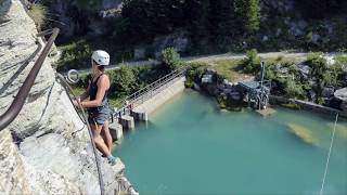 Via Ferrata  Le lac de la Rosière Courchevel 25072018 [upl. by Verina]