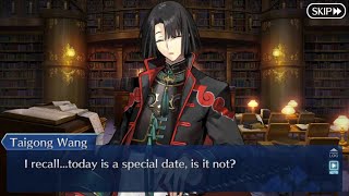 【FGO】Taigong Wang Taikoubous Valentines Scene English Translation  FateGrand Order [upl. by Lednahc]