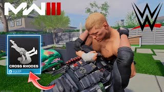 Cody Rhodes Cross Rhodes Finishing Moves  WWE Cody Rhodes Cross Rhodes Finisher Modern Warfare 3 [upl. by Korwun]