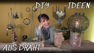 DIY  IDEEN mit DRAHT  DRAHTKUNST im ADVENT [upl. by Larrabee]