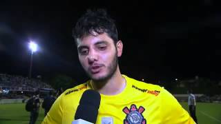 Goleiro Matheus Vidotto fala sobre sua estreia em jogos oficiais pelo Corinthians [upl. by Salamone741]