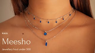 Viral Meesho Jewellery Haul Dainty amp Aesthethic Jewellery Haul  Aishwarya Khajuria [upl. by Wendelin]