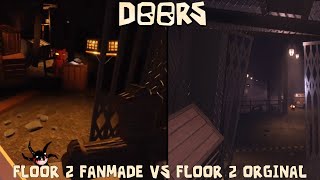 Doors Floor 2 Fanmade Vs Floor 2 Orginal [upl. by Neevan25]