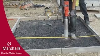 Installing a Type A Marshalls Priora permeable pavement  MarshallsTV [upl. by Ellard]