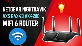 Netgear Nighthawk AX5 RAX43 AX4200 WiFi 6 Router Setup [upl. by Nnitsuj]