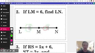 Midpoint and segment bisector [upl. by Yahsat240]