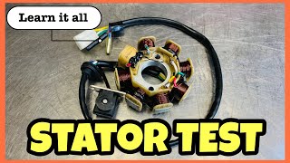 HOW TO TEST A STATOR  WHAT IS A STATOR step by step GY6 [upl. by Emmeline]