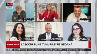 NEWS PASS CU LAURA CHIRIAC LASCONI PUNE TUNURILE PE GEOANĂ CINE LA SPĂLAT PE SIMION P2 [upl. by Alurta]