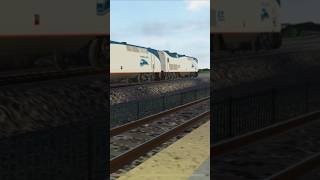 Amtrak Southwest Chief 4 cruises through Norwalk Santa Fe Springs in the Socal Train Simulator [upl. by Etnohc]