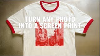 How To Turn Any Photo Into a Screen Print Using Halftones [upl. by Vange]