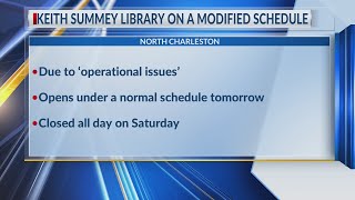 Keith Summey Library on a modified schedule due to operational issues [upl. by Boorman]