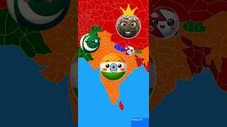 Part 2 India amp Pakistan friendship vs Garbage monster countryballs country shortvideo [upl. by Esylle]