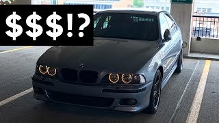 BMW E39 M5 Maintenance Cost  1 Year Of Ownership [upl. by Lamori]