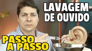 Lavagem de Ouvido  técnica de remoção de cerume impactado  como fazer [upl. by Nnyltiak748]