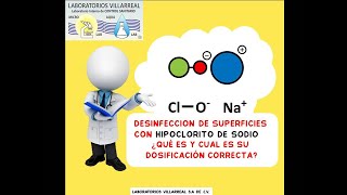 Desinfección con Hipoclorito de sodio Usos y concentraciones recomendadas [upl. by Enyawd]