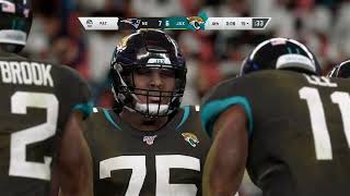 Jacksonville Jaguars  New England Patriots  NFL  Madden 20  🏈 🇺🇸 [upl. by Oicneconi]