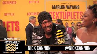 Nick Cannon at Marlon Wayans new movie premiere quotSextupletsquot [upl. by Grethel]